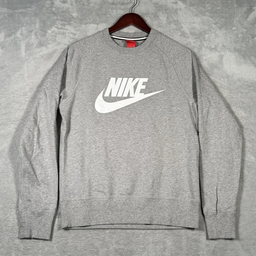 Nike Sweatshirt Mens Small Crewneck Pullover Swoosh 871763-063